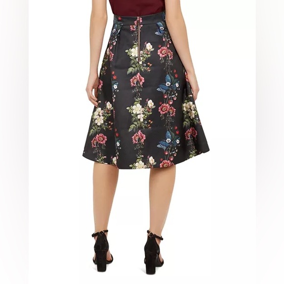 Ted Baker Bevly Oracle Floral-Jacquard Skirt size M - Picture 2 of 15